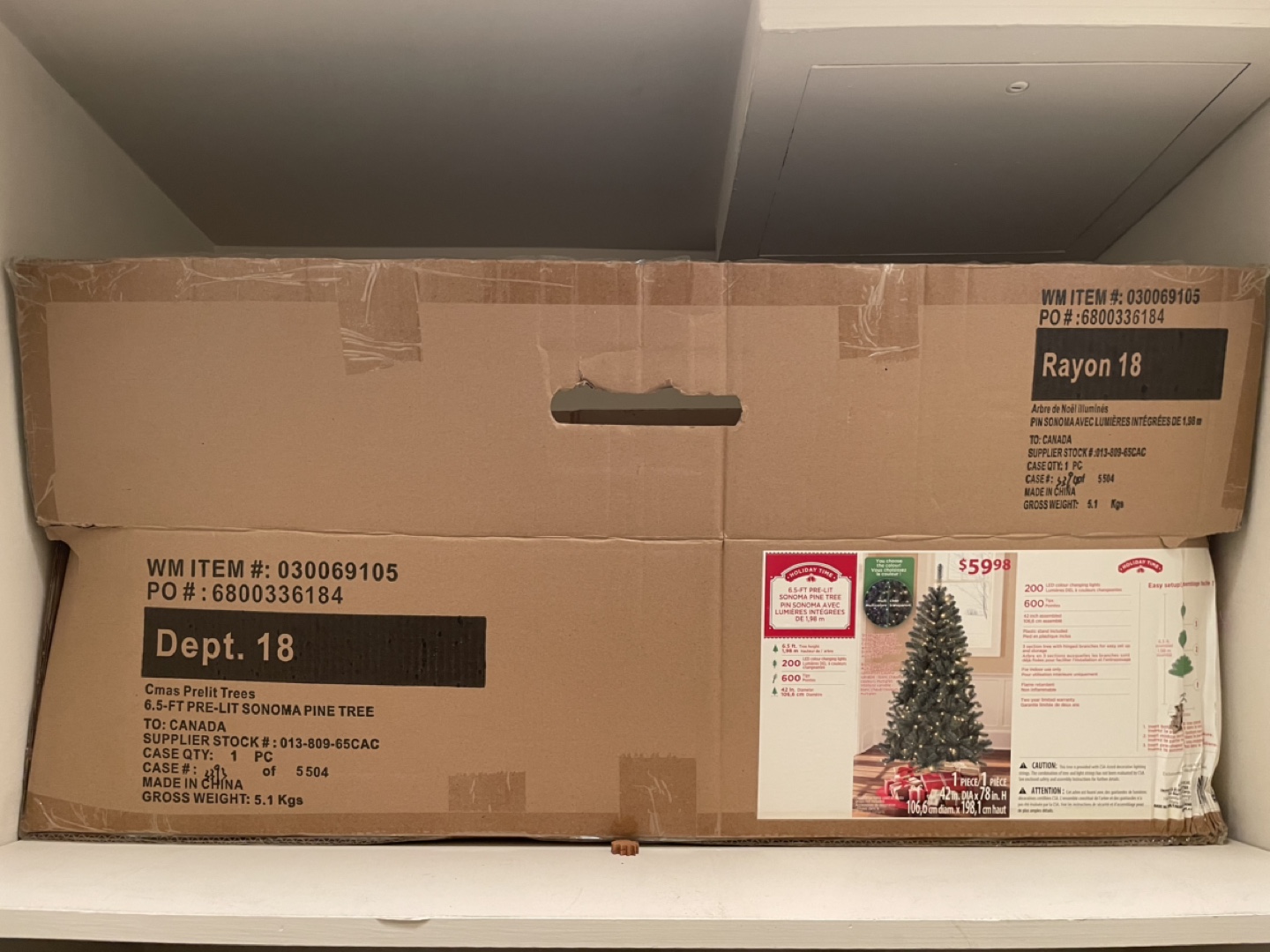 Holiday Time Pre-Lit Sonoma Pine Artificial Christmas Tree - photo 2