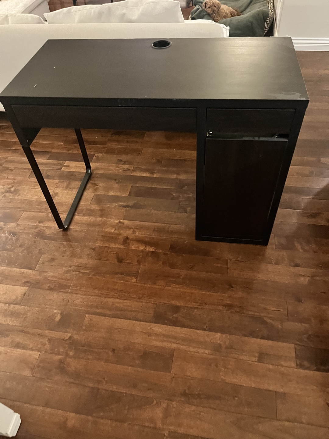 Ikea Micke - Black Desk with Drawer - photo 4