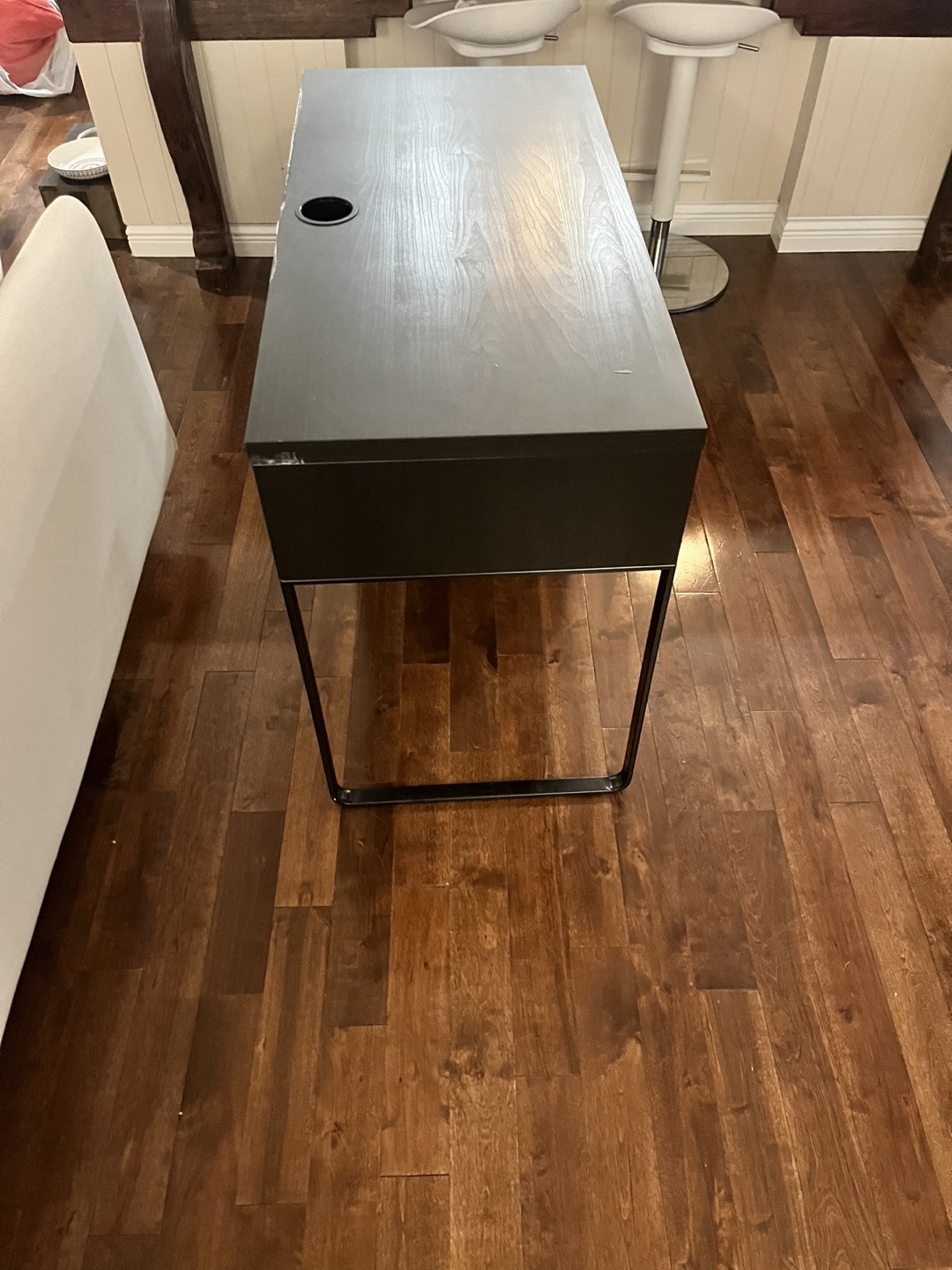 Ikea Micke - Black Desk with Drawer - photo 3