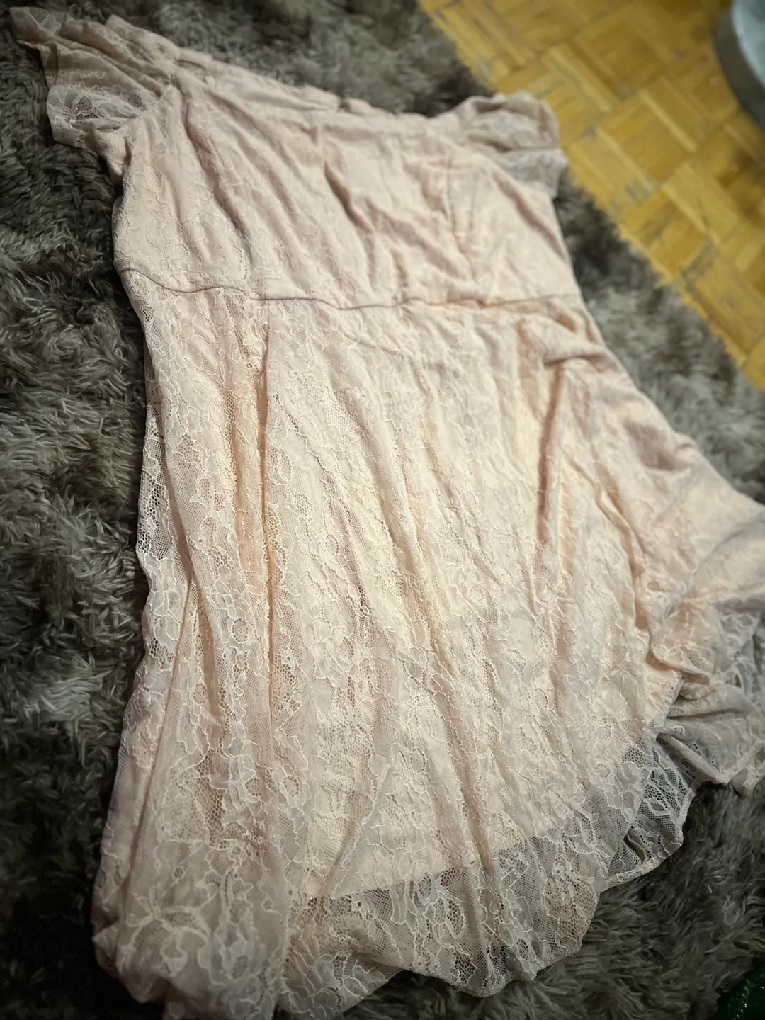 Torrid Pink Lace Dress thumbnail