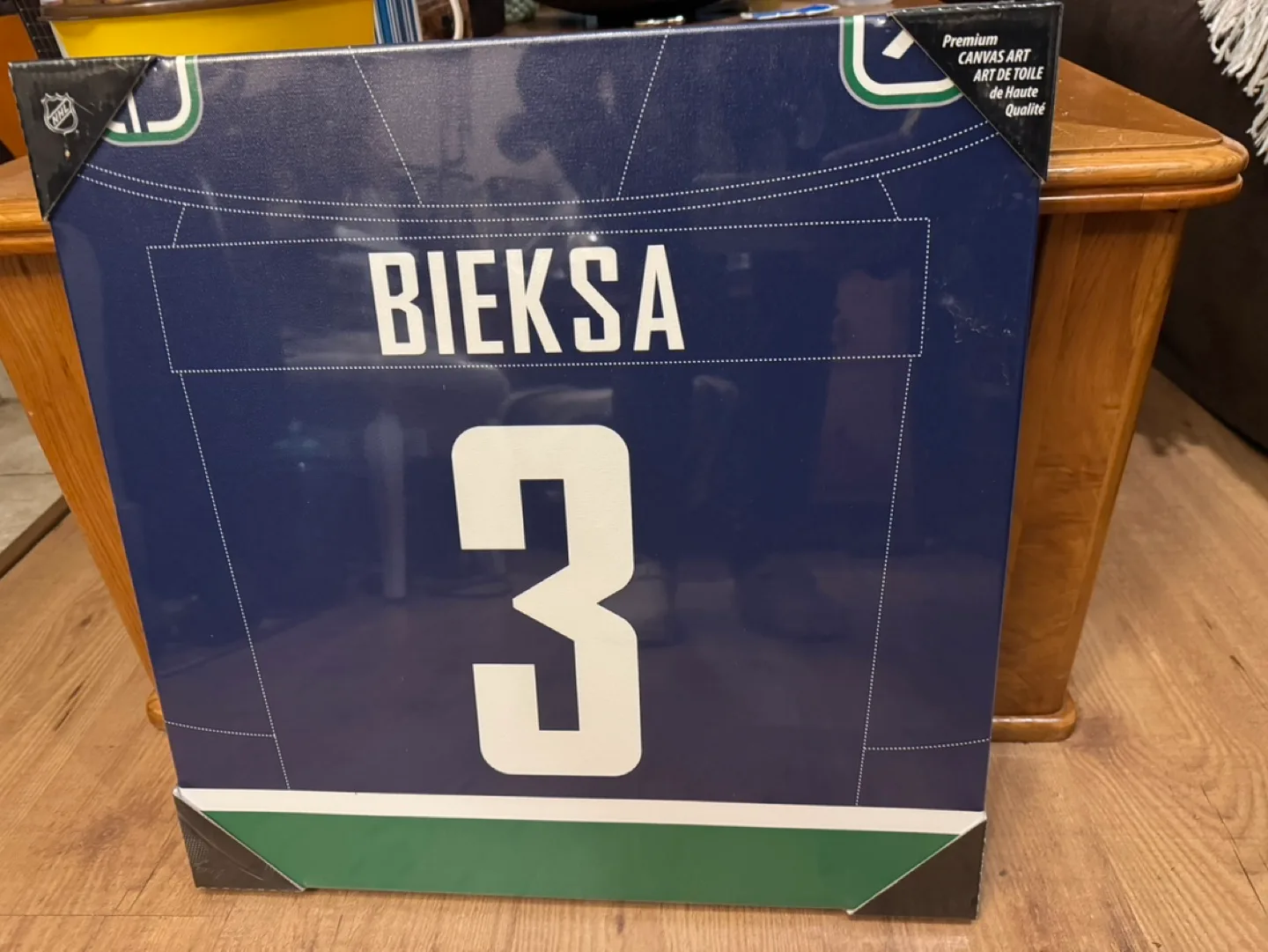 Bieksa Canucks Canvas Art #freecycle thumbnail