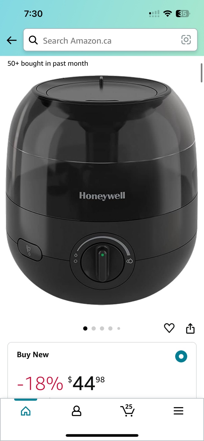 New: Honeywell Humidifier