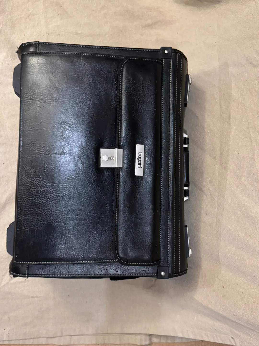 Bugatti Leather Briefcase thumbnail