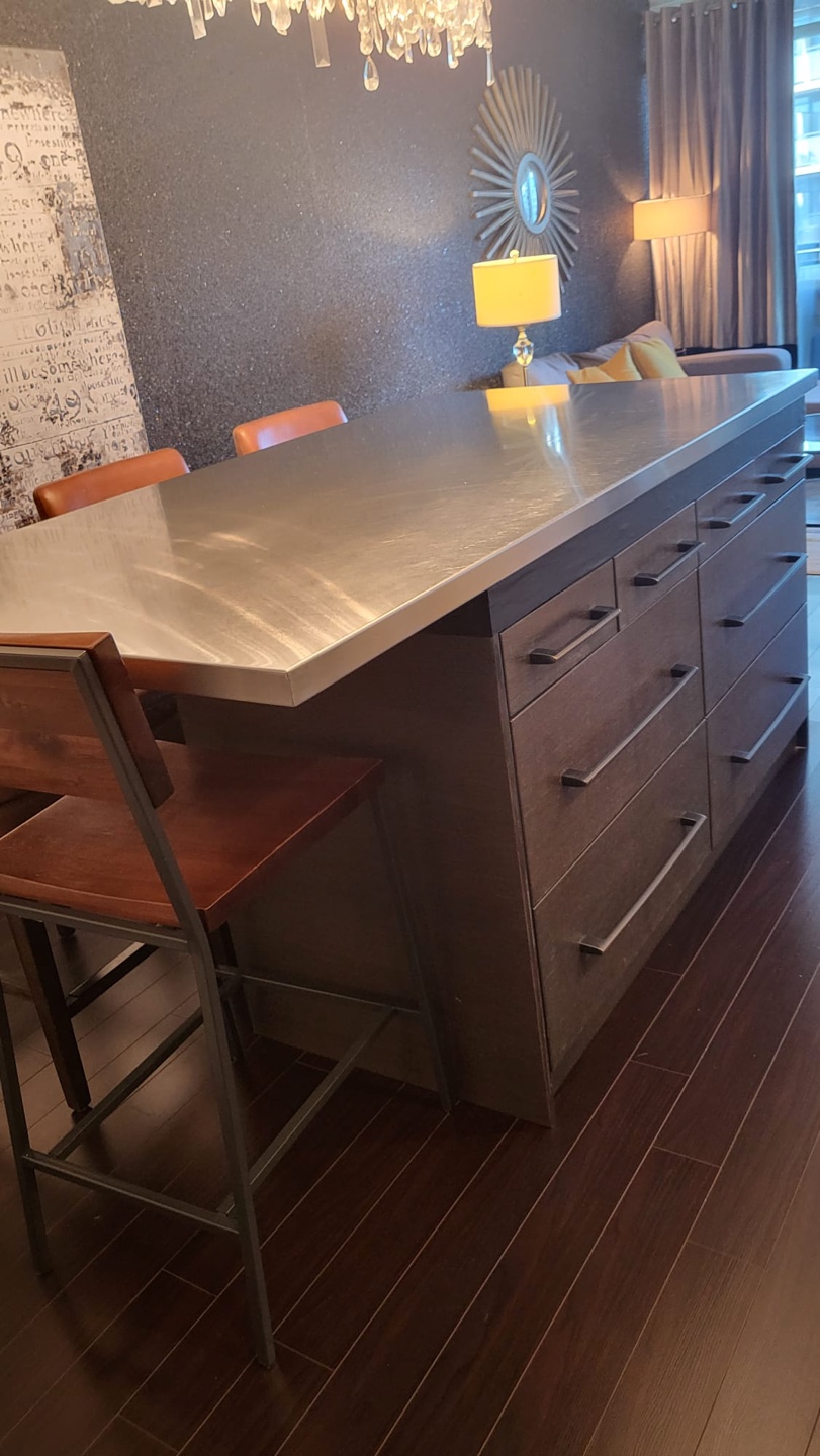 Stainless Steel big Kitchen Island - photo 2