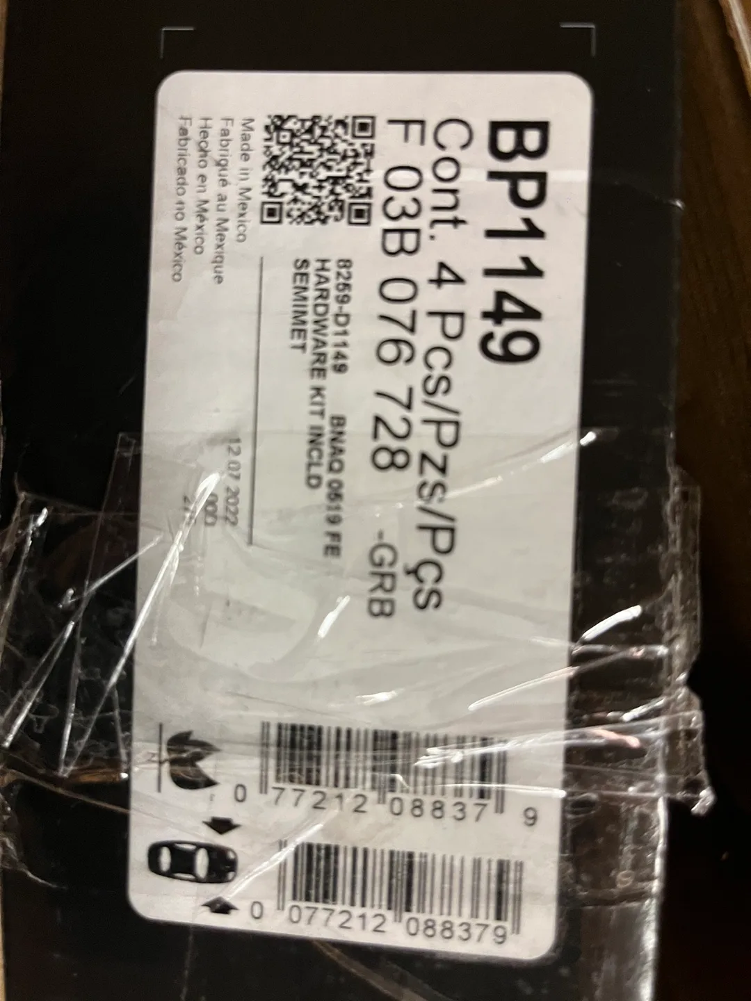 Bosch BP1149 QuietCast Brake Pad Set image indicator(3)