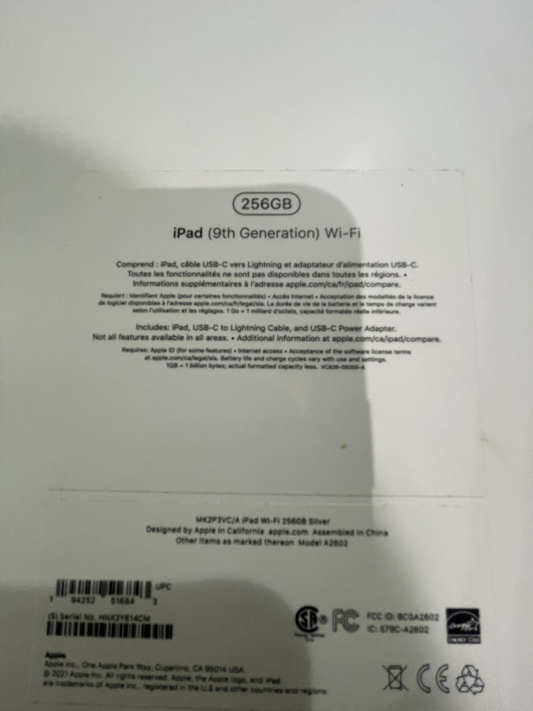 iPad 9th Generation 256GB Wi-Fi Silver - photo 3