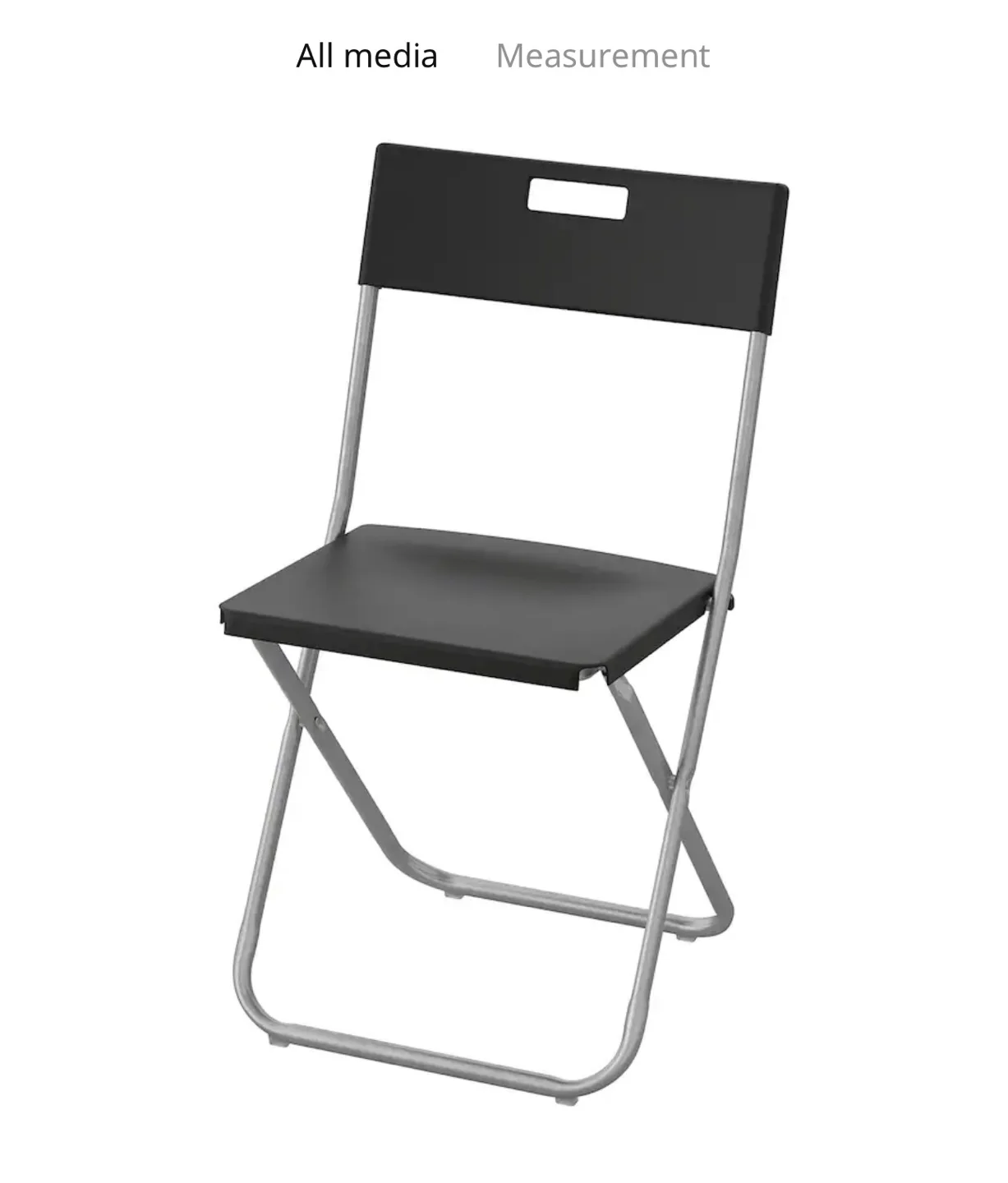 IKEA Black Folding Chair image indicator(4)