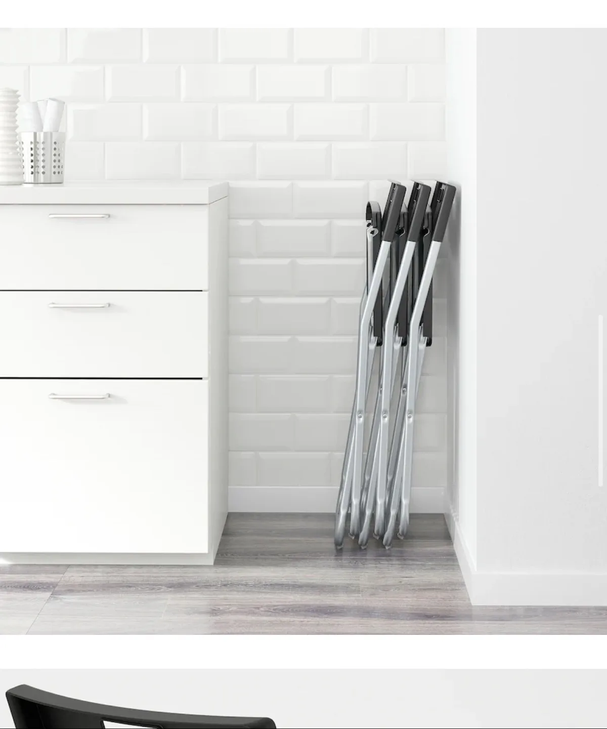 IKEA Black Folding Chair image indicator(6)
