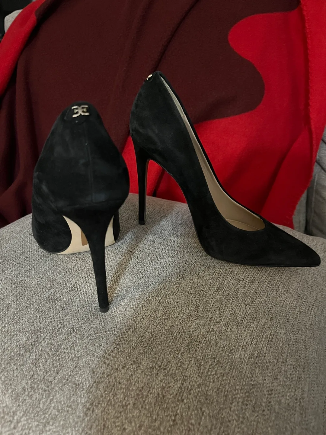 Sam Edelman Black Suede Heels image indicator(2)