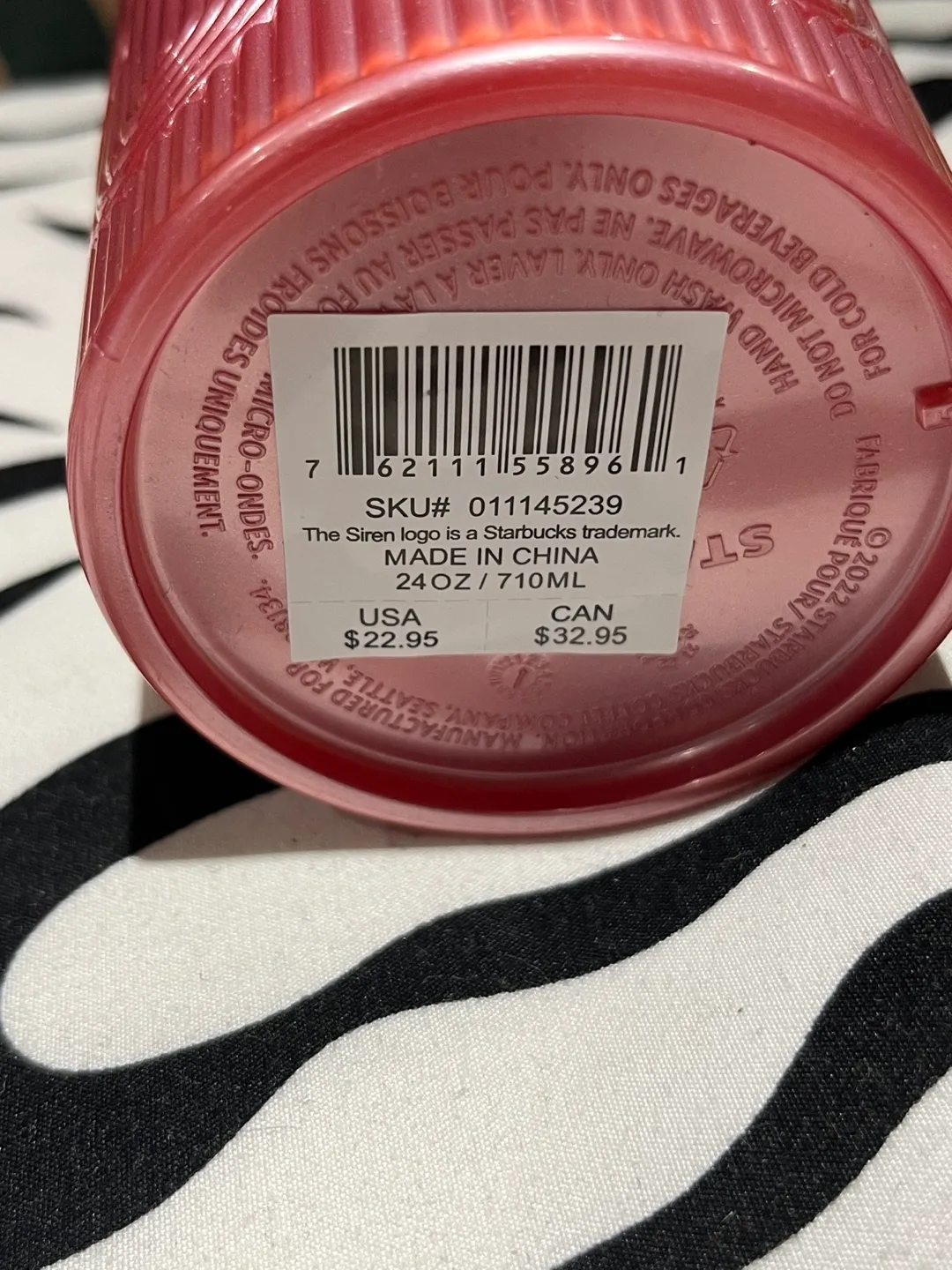 Starbucks Large Pink Cold Cup image indicator(3)