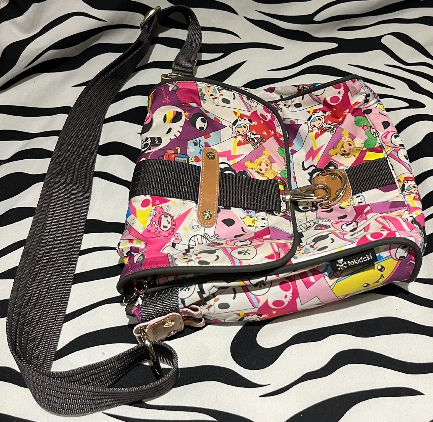 TOKIDOKI Messenger Bag/ Crossbody  Shoulder Purse image indicator(6)