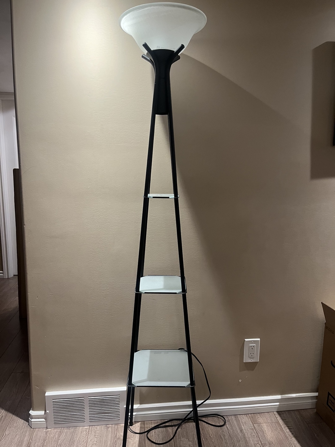 Floor Lamp with Shelves