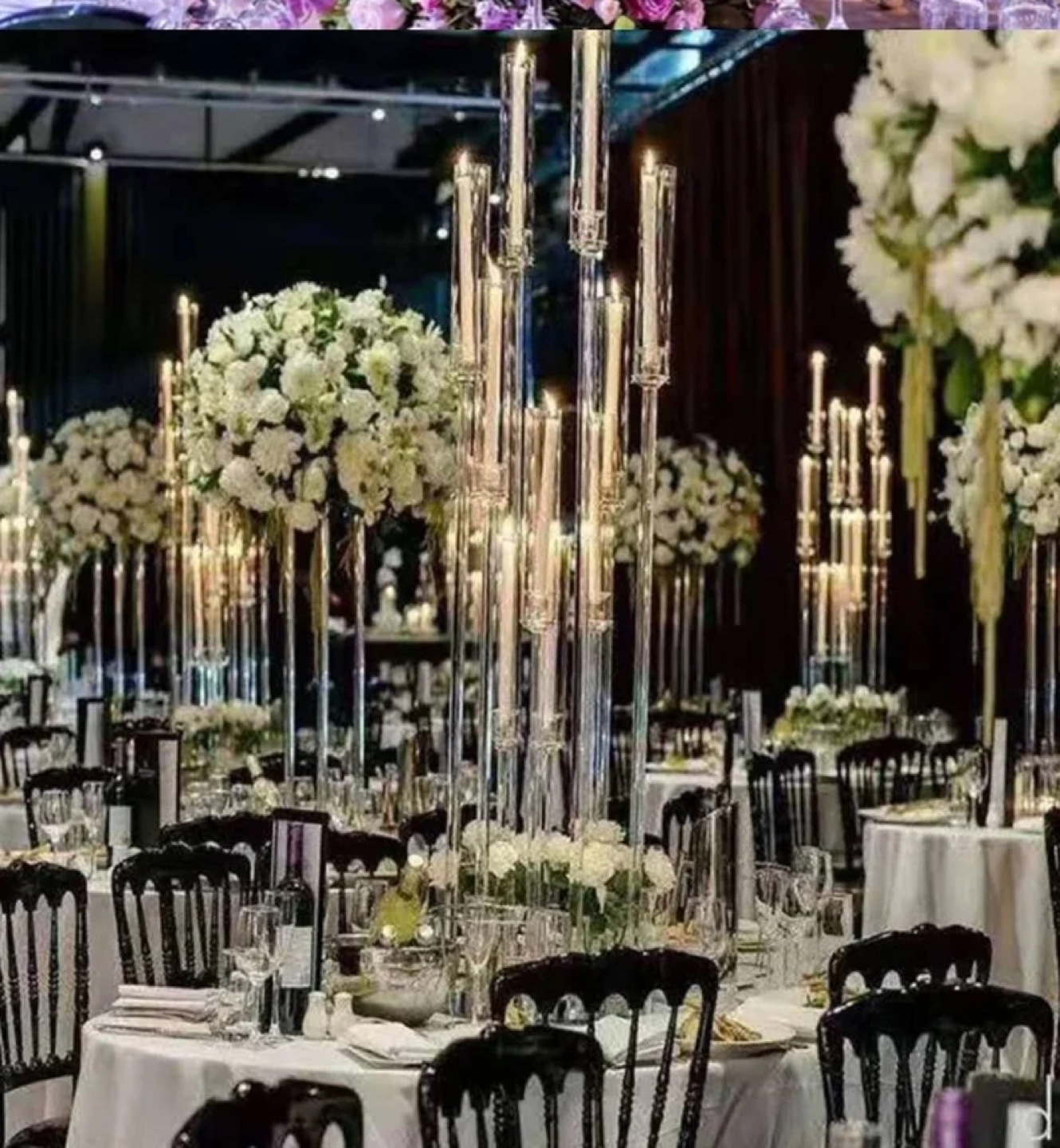 New 7 Tall Crystal Candelabra