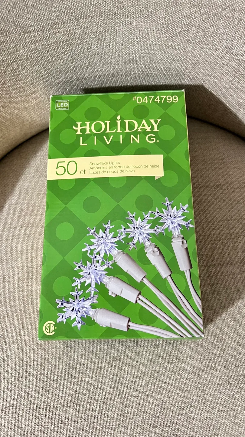 3 sets of snowflake LED string lights - used thumbnail