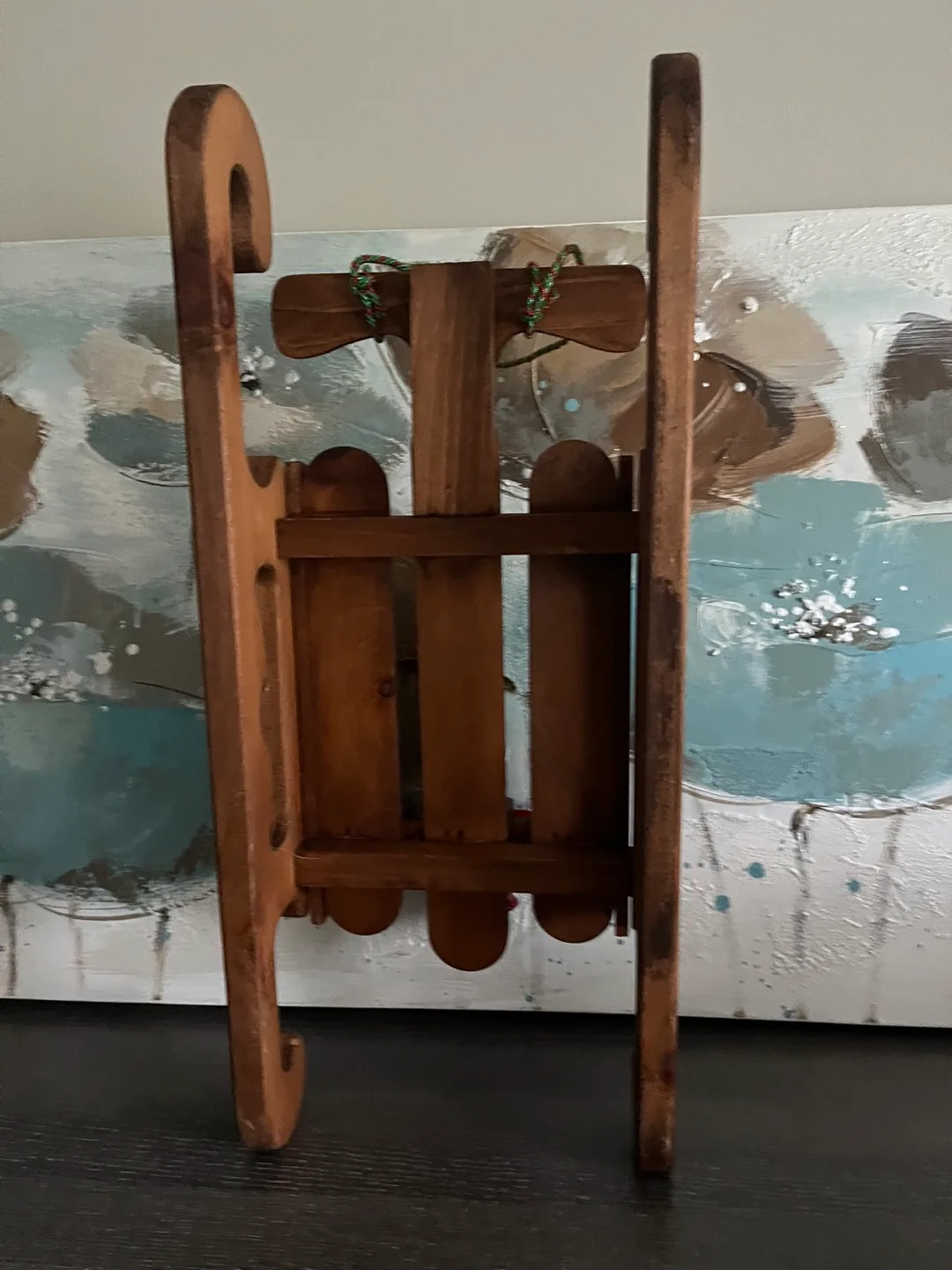 Vintage Wooden Sleigh Ornament image indicator(4)