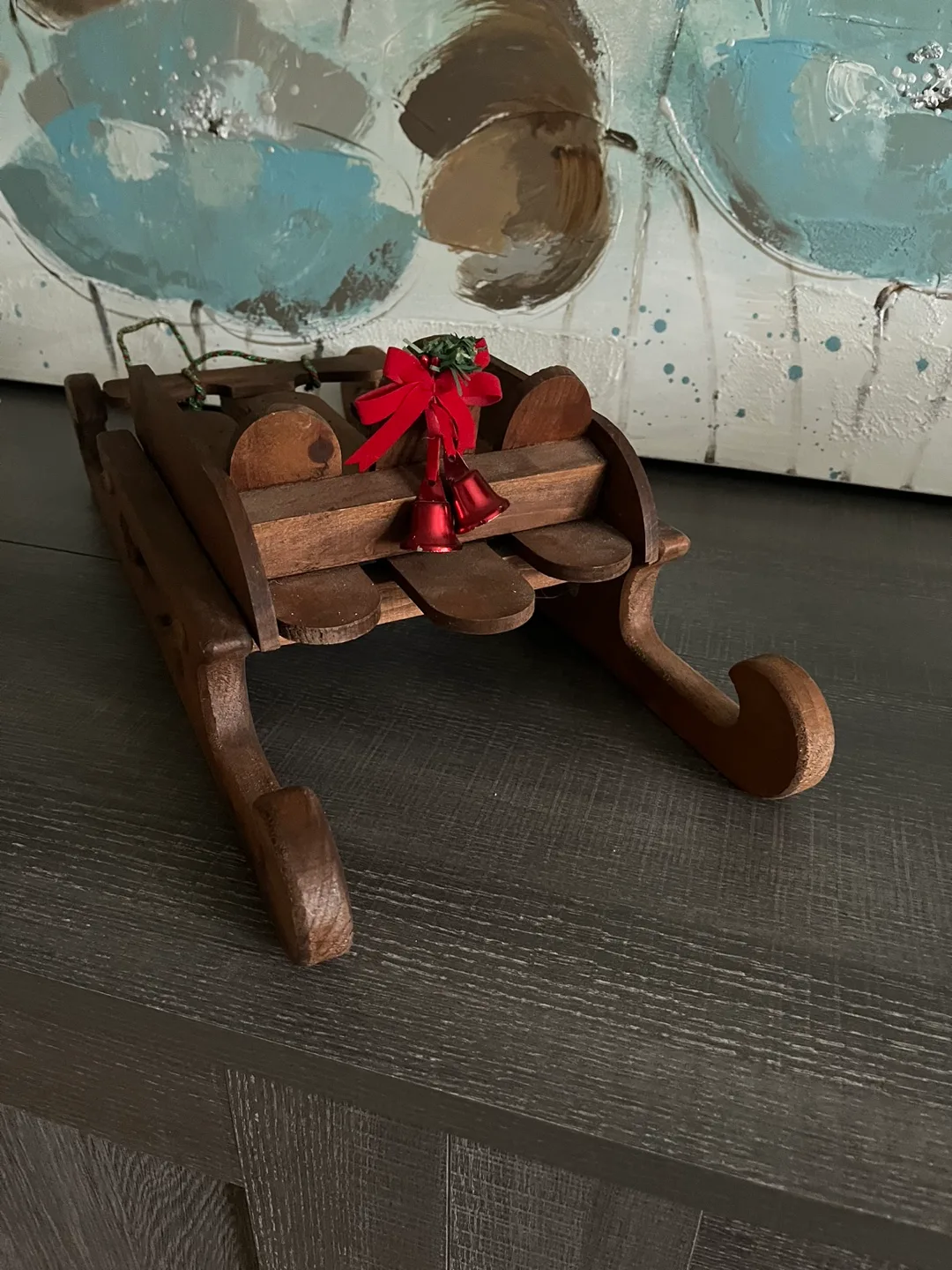 Vintage Wooden Sleigh Ornament image indicator(5)