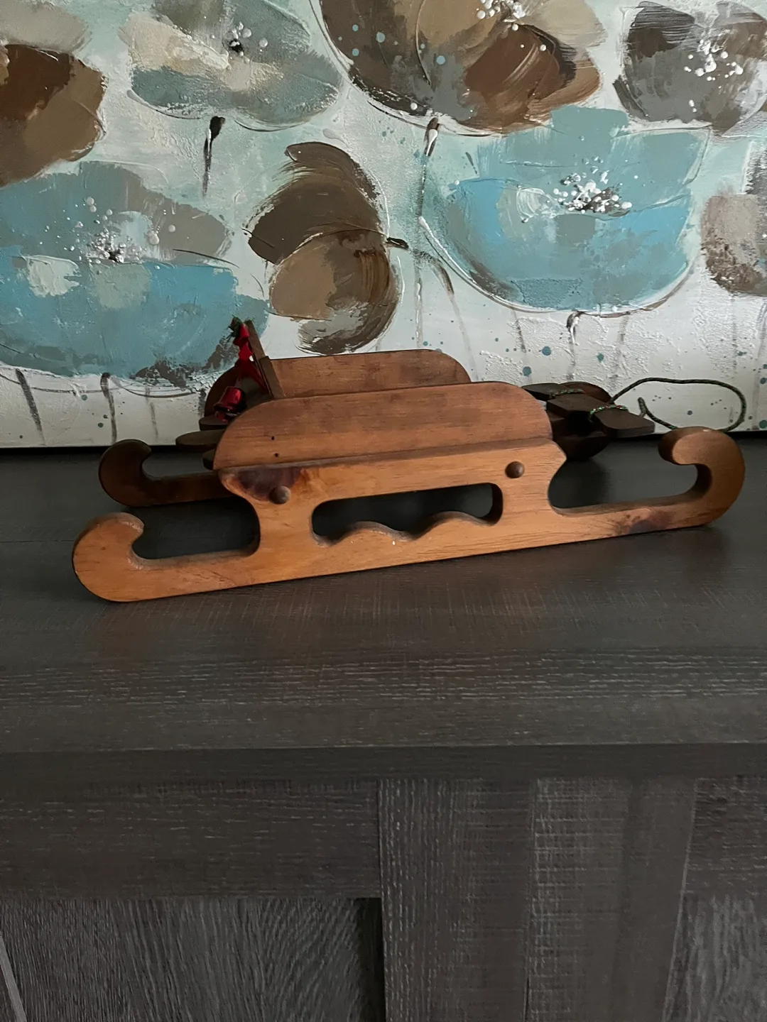 Vintage Wooden Sleigh Ornament image indicator(2)