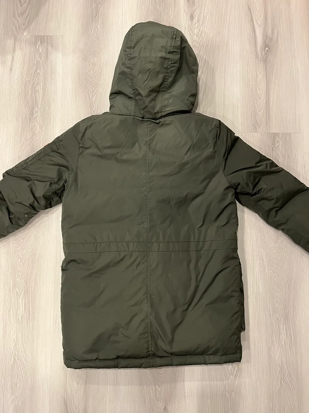 Zara Kids Green Winter Jacket Size 10 image indicator(2)