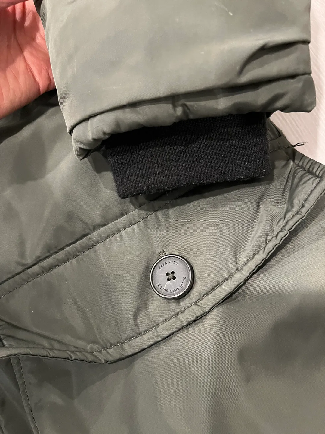 Zara Kids Green Winter Jacket Size 10 image indicator(4)
