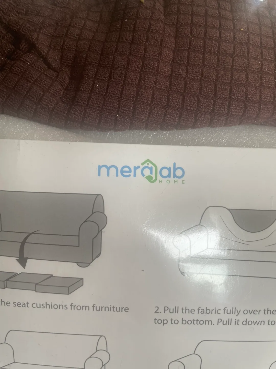 Sofa Cover - Brown - Sofa Size image indicator(4)