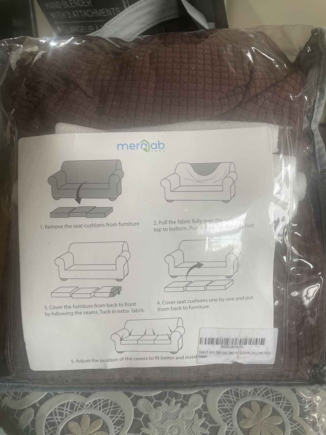 Sofa Cover - Brown - Sofa Size