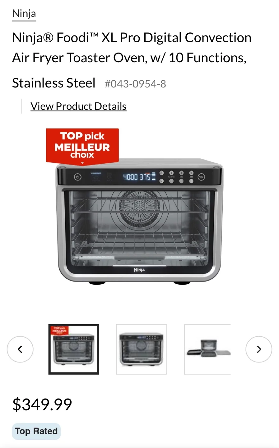 Ninja® (All-in-one) XL Convection Air Fryer Toaster Oven image indicator(7)