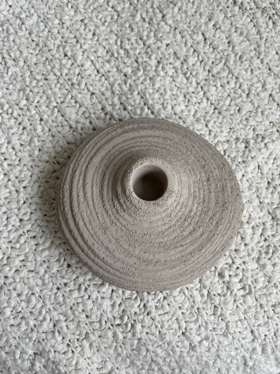 Small grey textured candle holder image indicator(3)