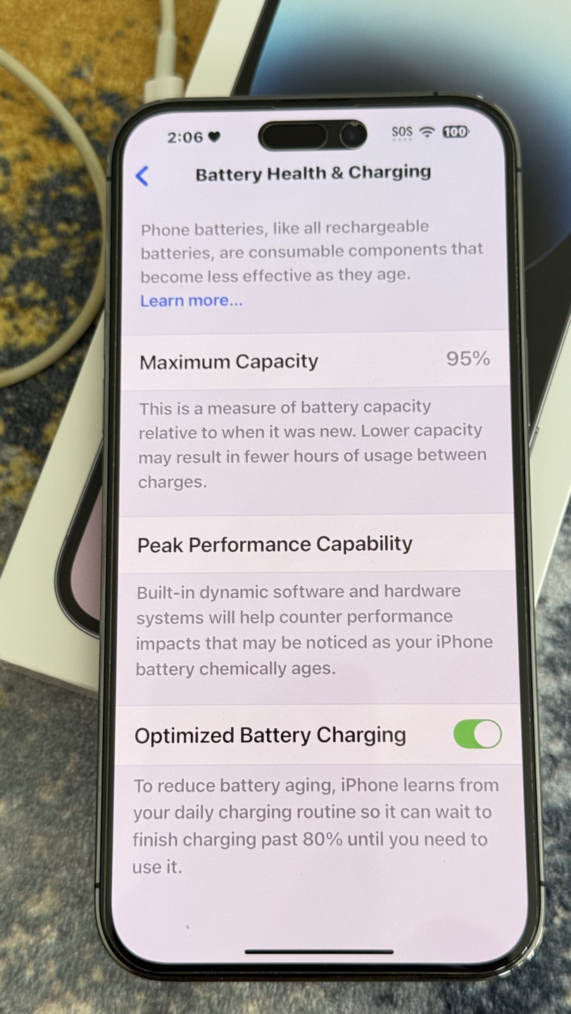 iPhone 14 Pro Max,in excellent condition, 128GB - Purple - photo 3