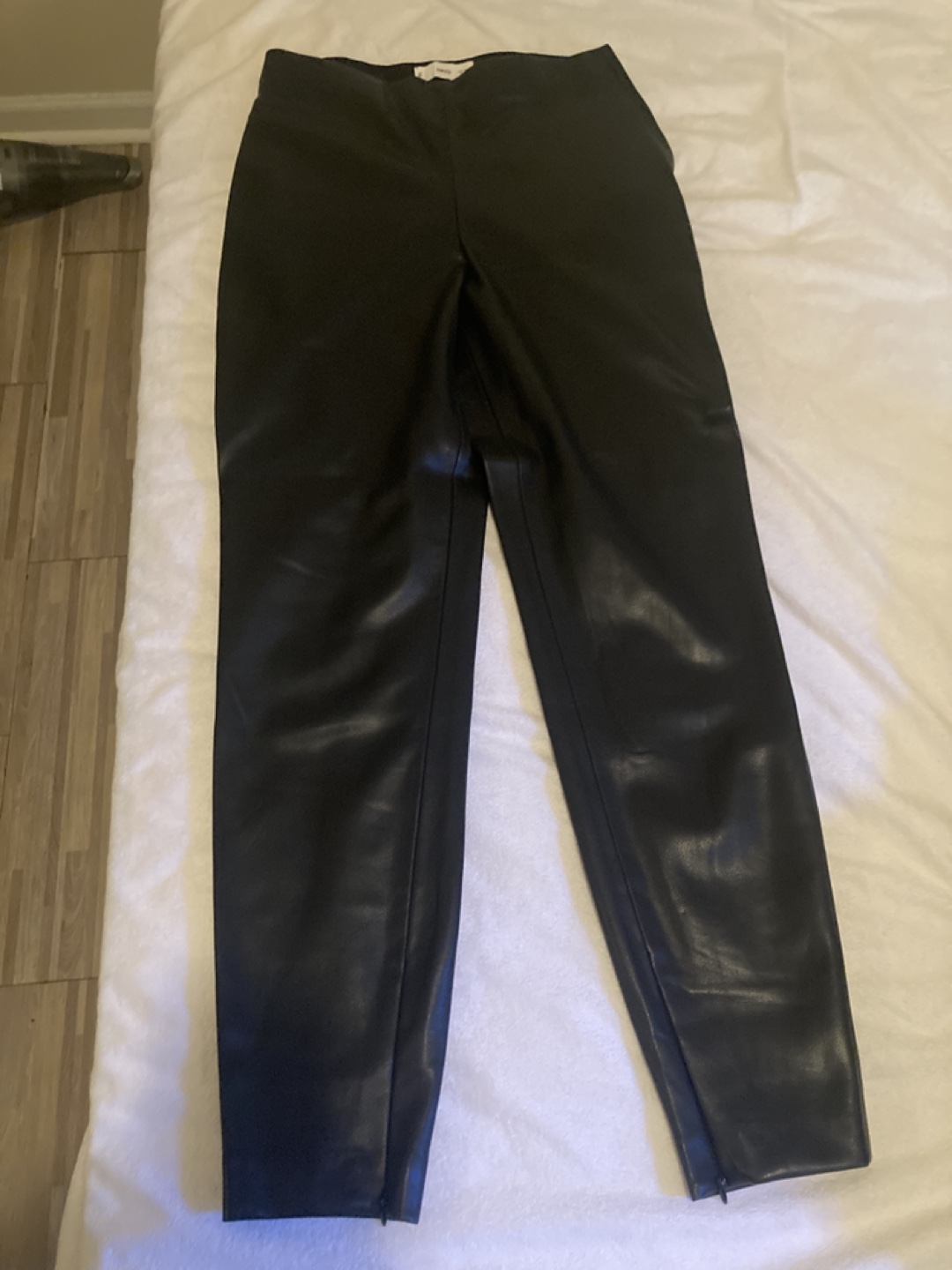 Black Faux Leather Pants