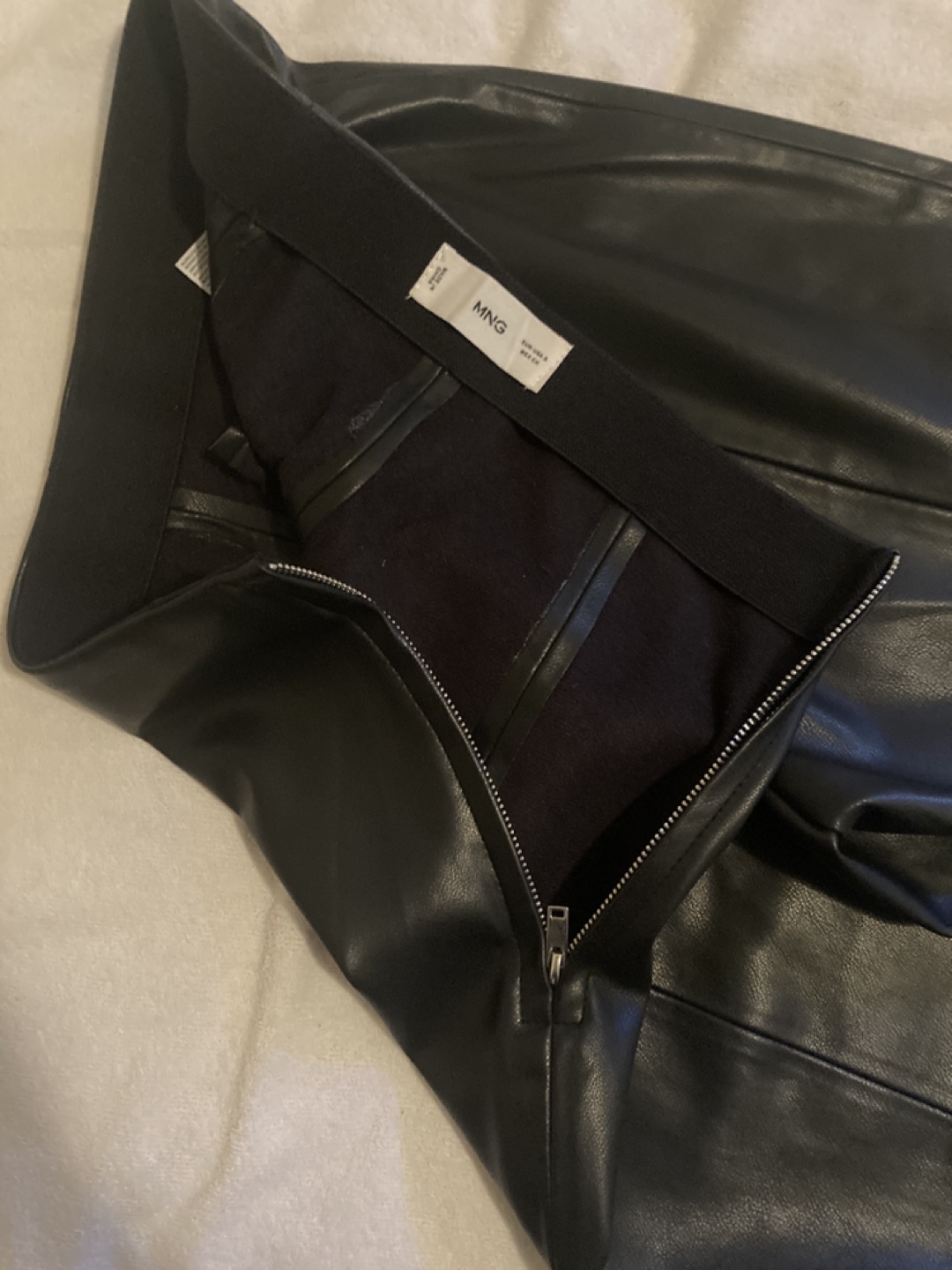 Black Faux Leather Pants - photo 5