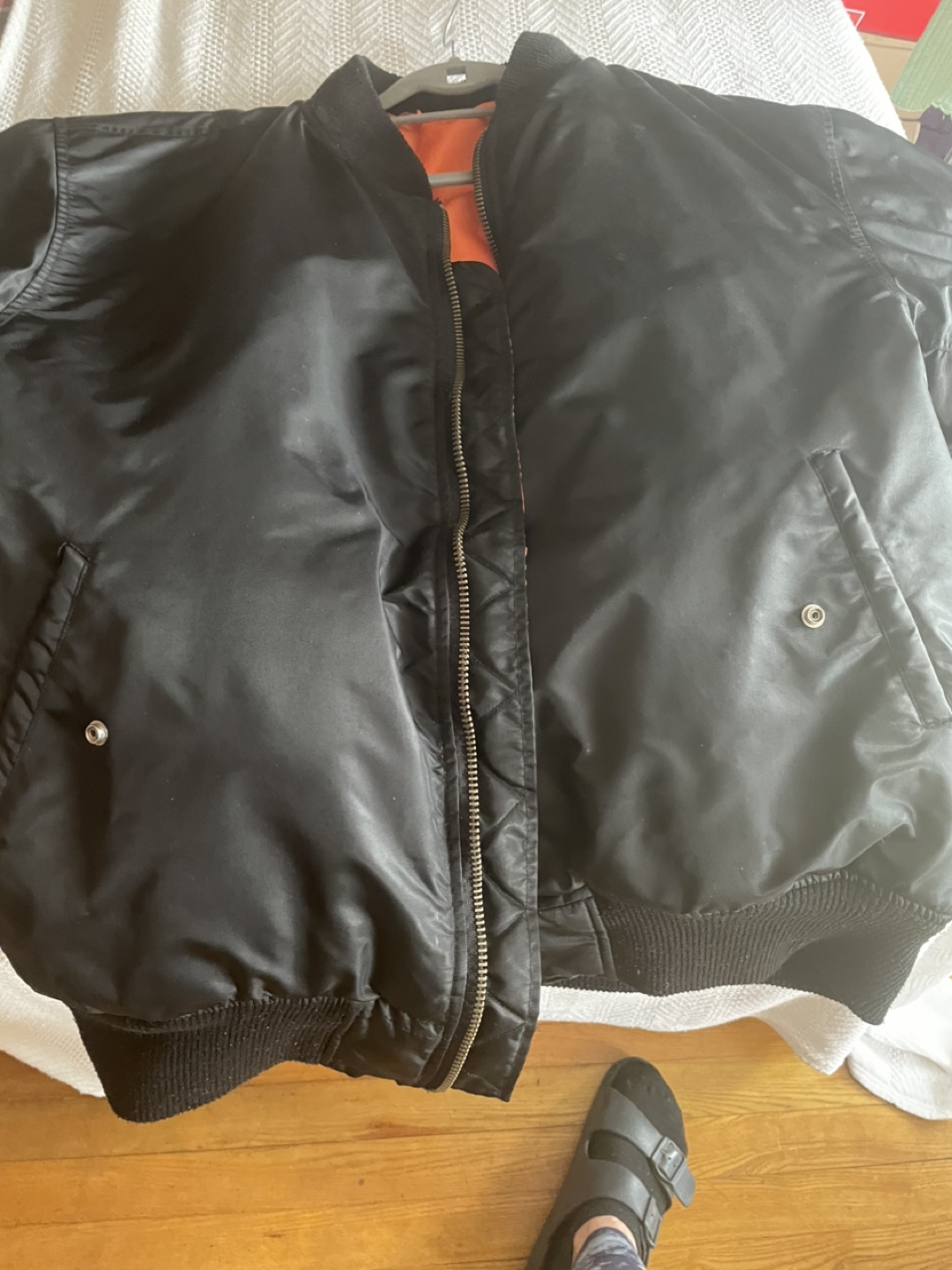 Black Alpha Industries MA-1 Bomber Jacket