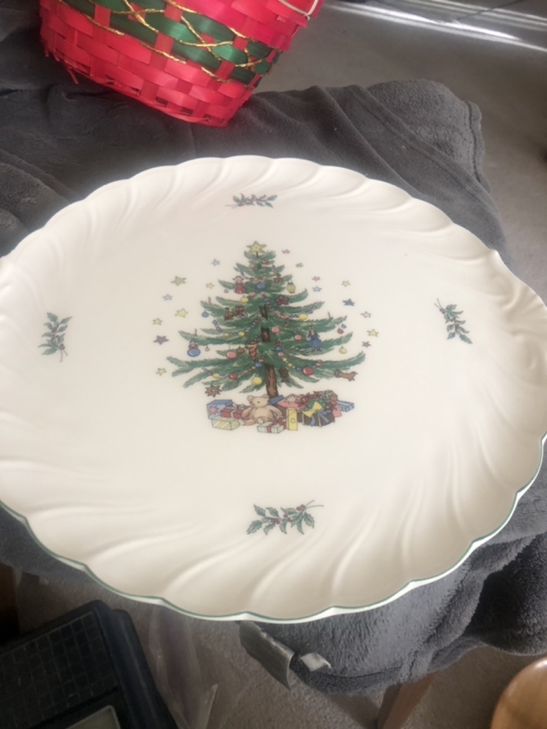 Christmas tree platter 12 inches - photo 2