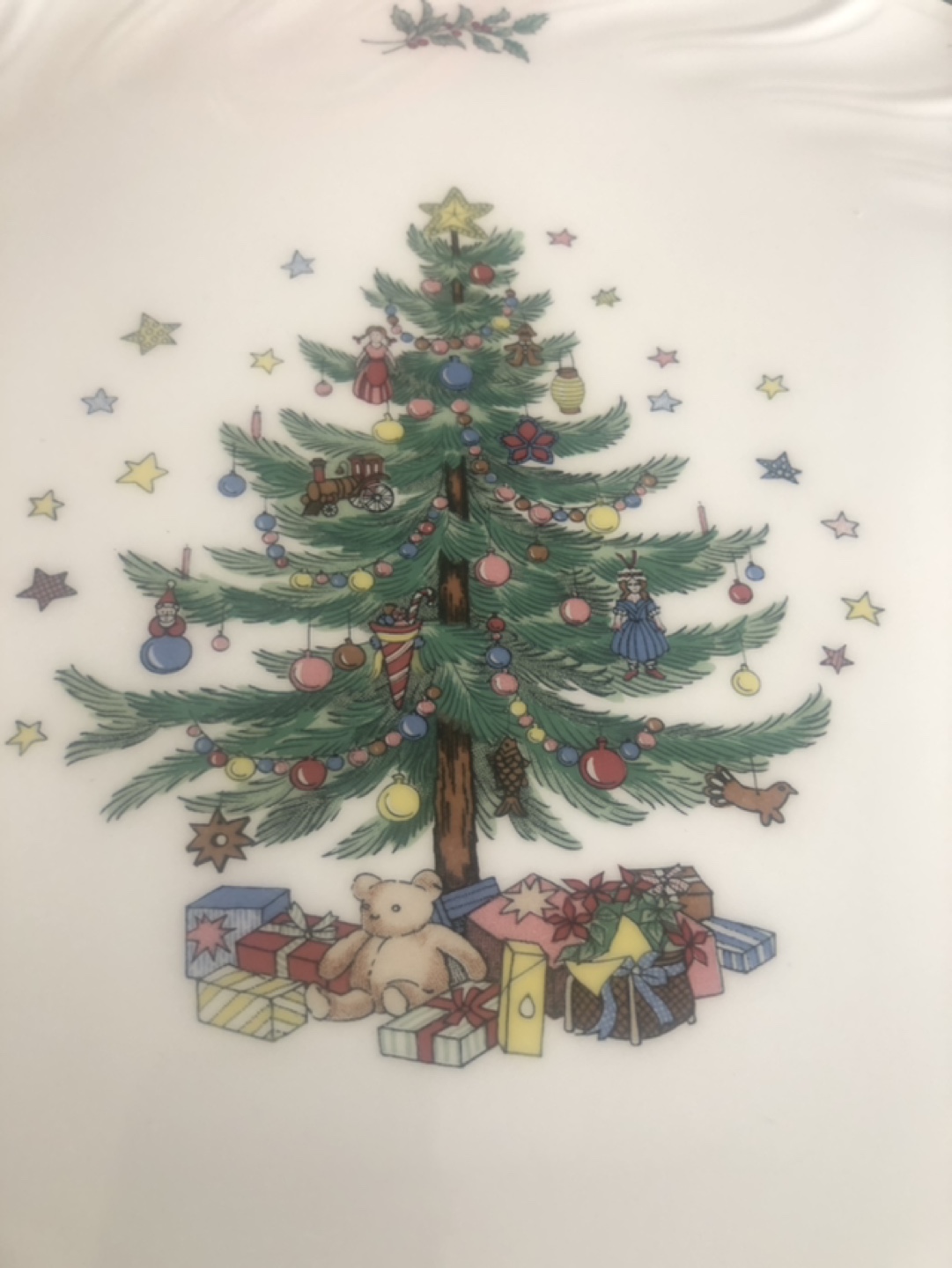 Christmas tree platter 12 inches