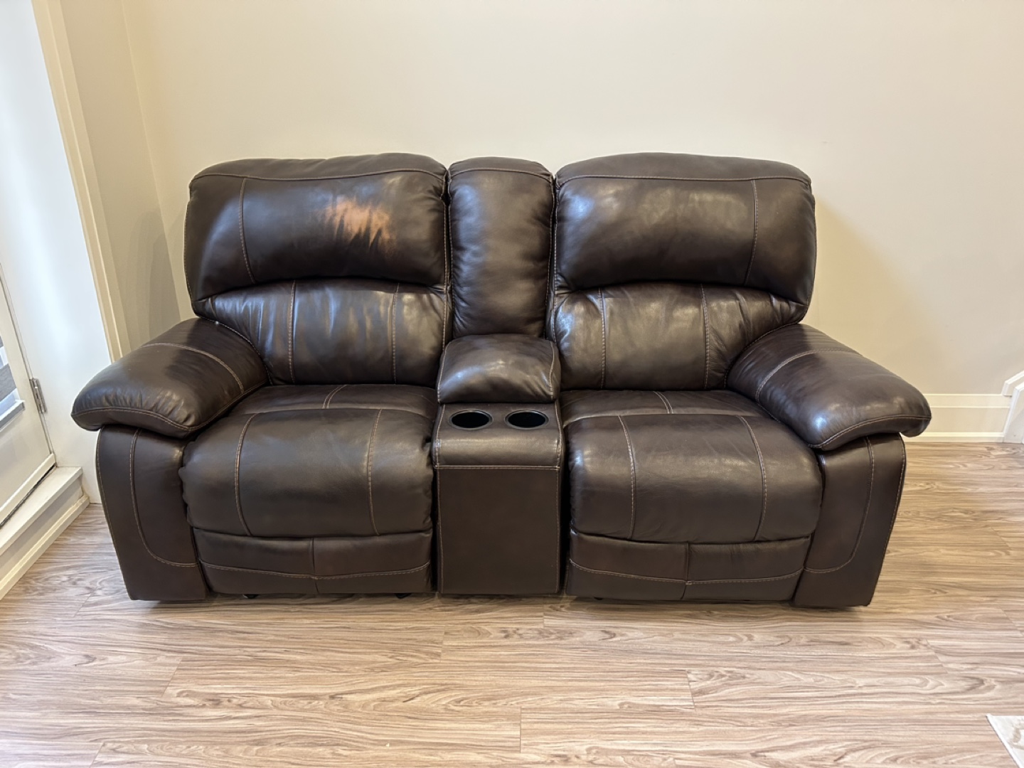 Reclining Leather Love Seat