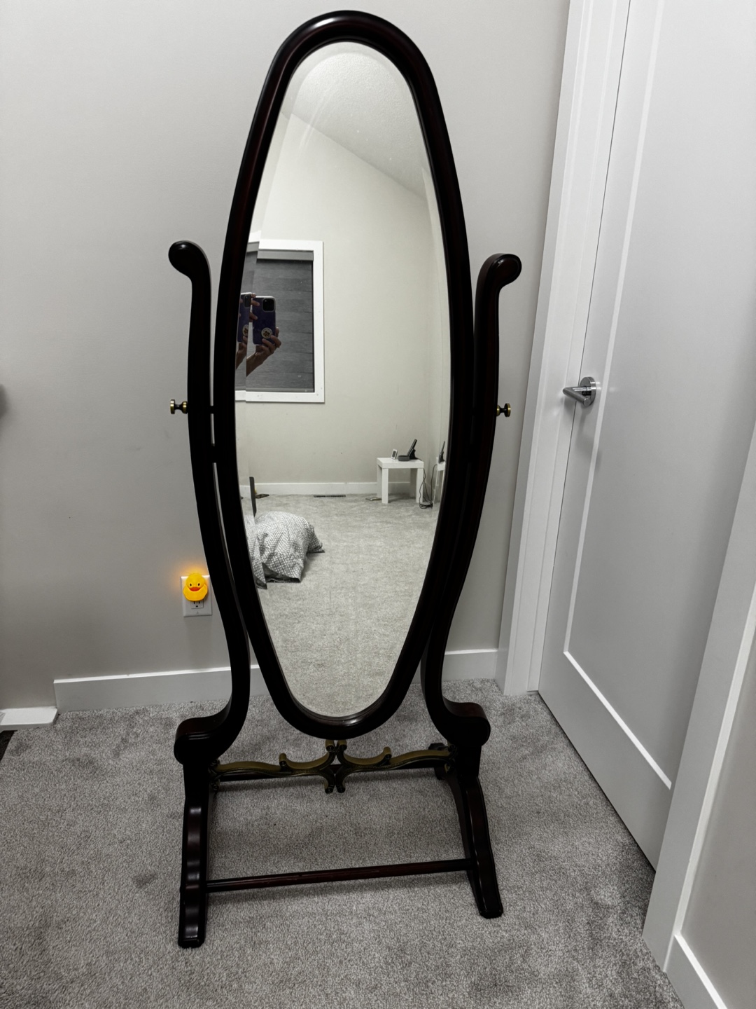 Full-length Wooden Floor Mirror - photo 2