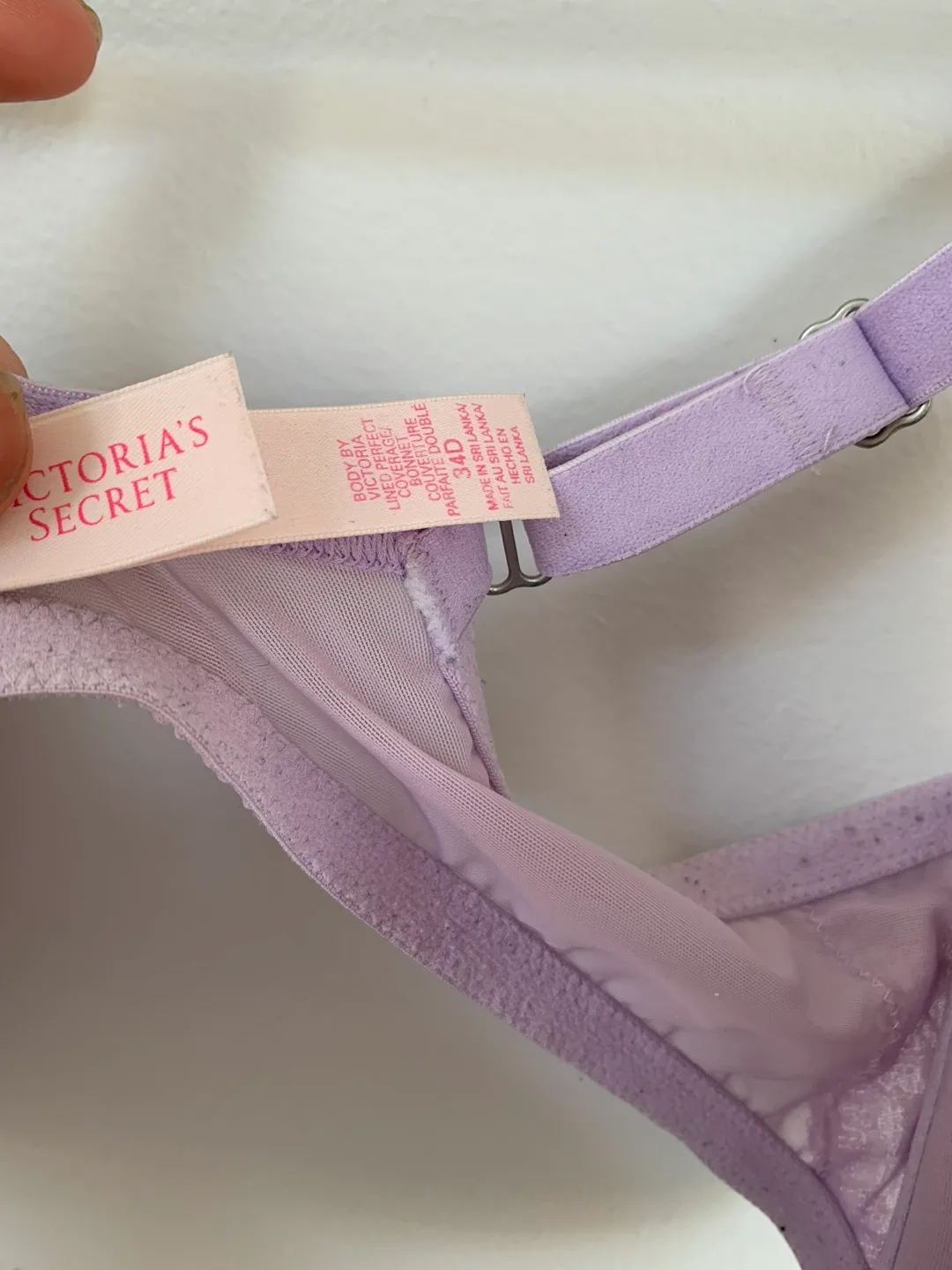Victoria's Secret Purple Lace Bra 34D image indicator(2)
