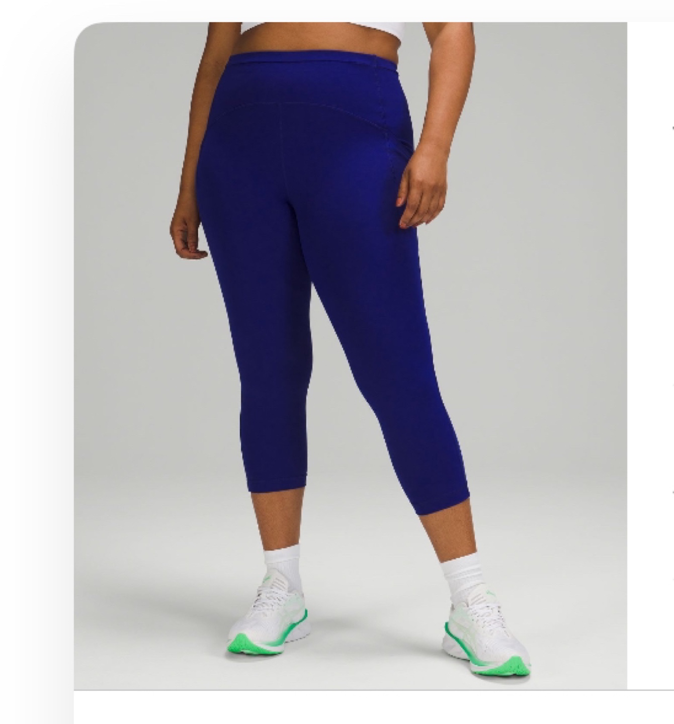 Lululemon swift high crop 21” size 6