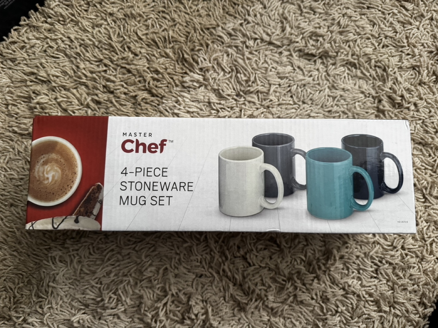 Master Chef 4-Piece Stoneware Mug Set 🥕