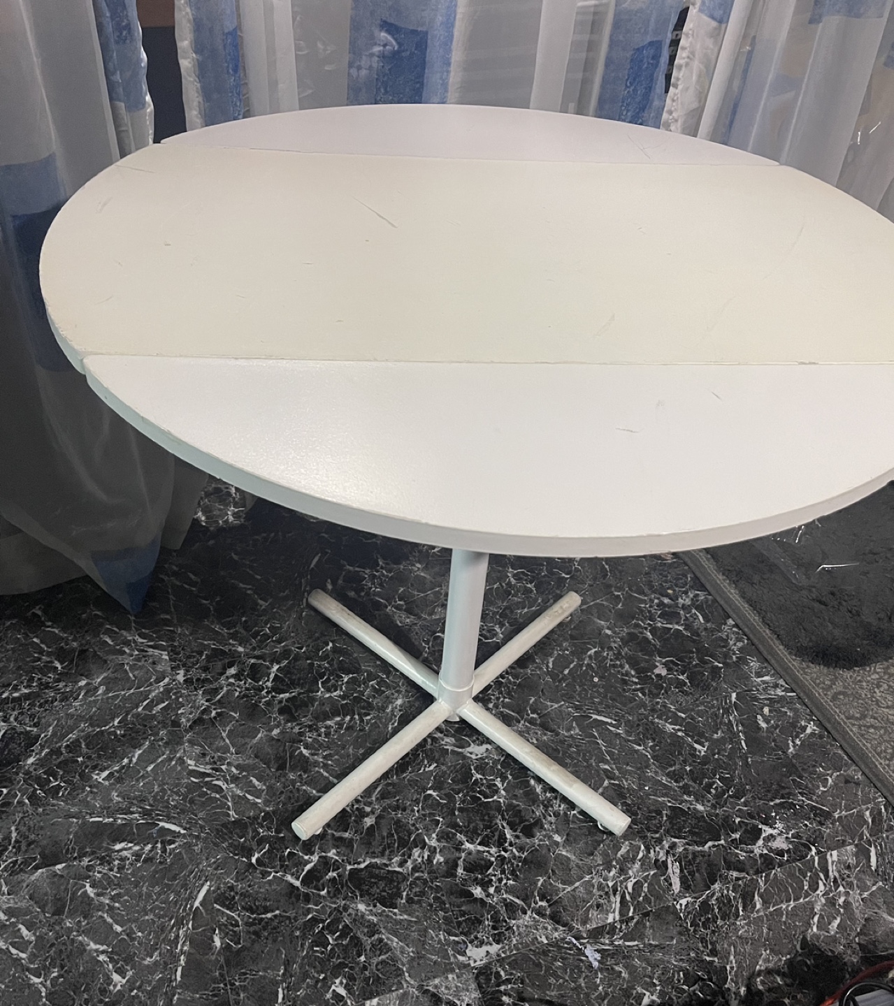 White Folding Table - photo 3