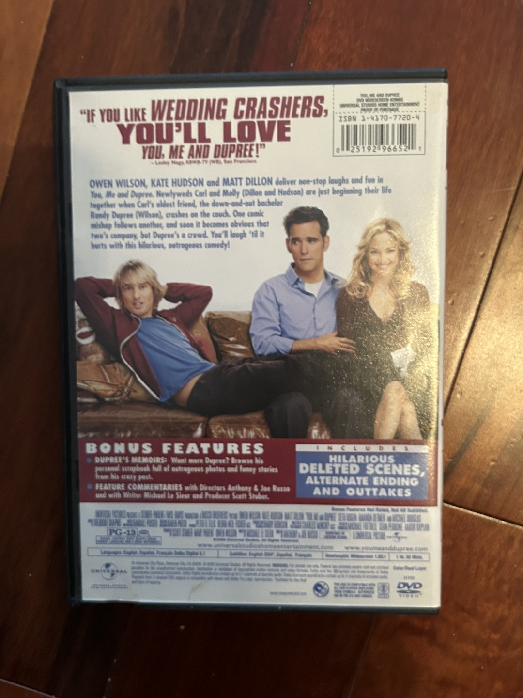 You, Me and Dupree DVD - photo 2