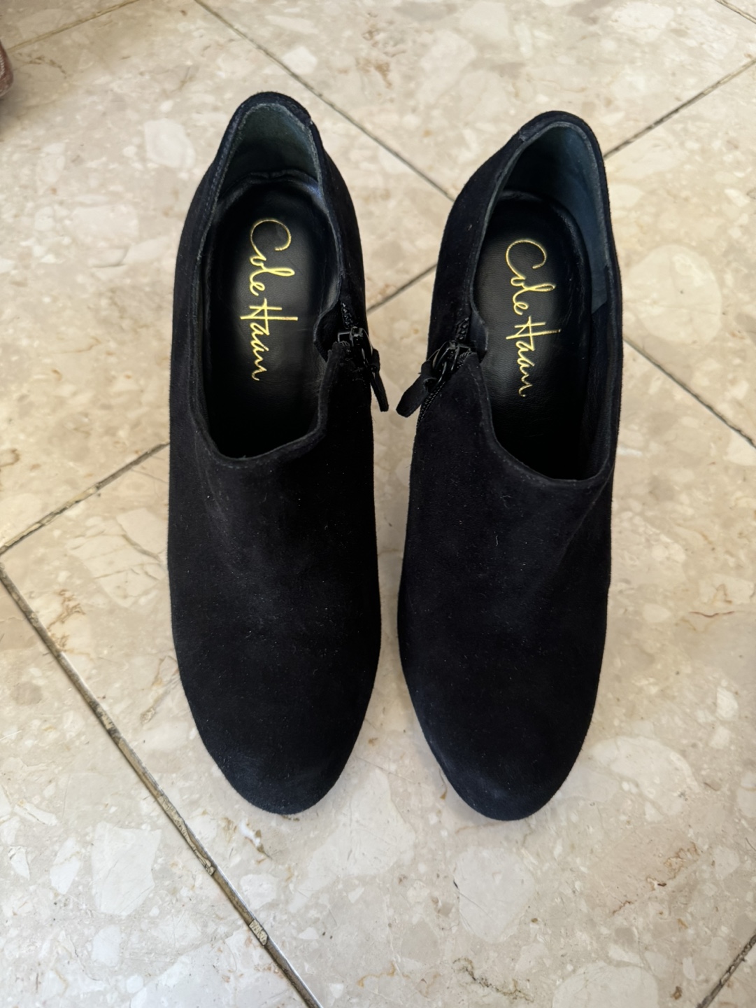 Cole Haan Black Suede Booties