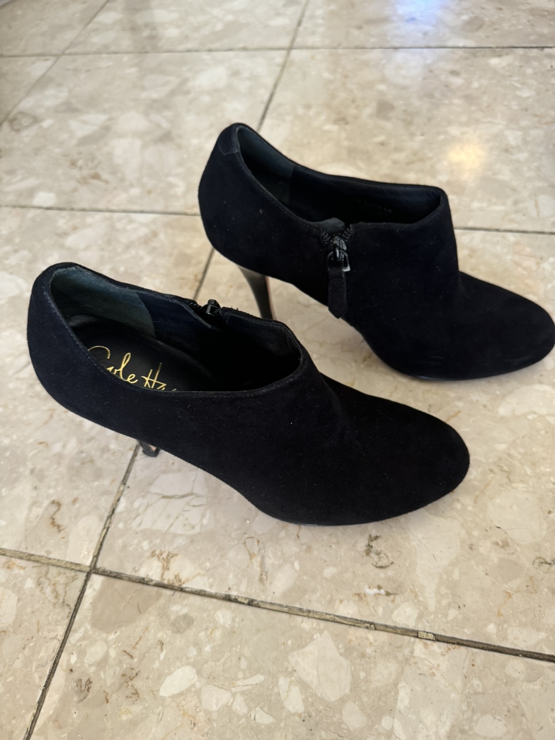 Cole Haan Black Suede Booties - photo 4