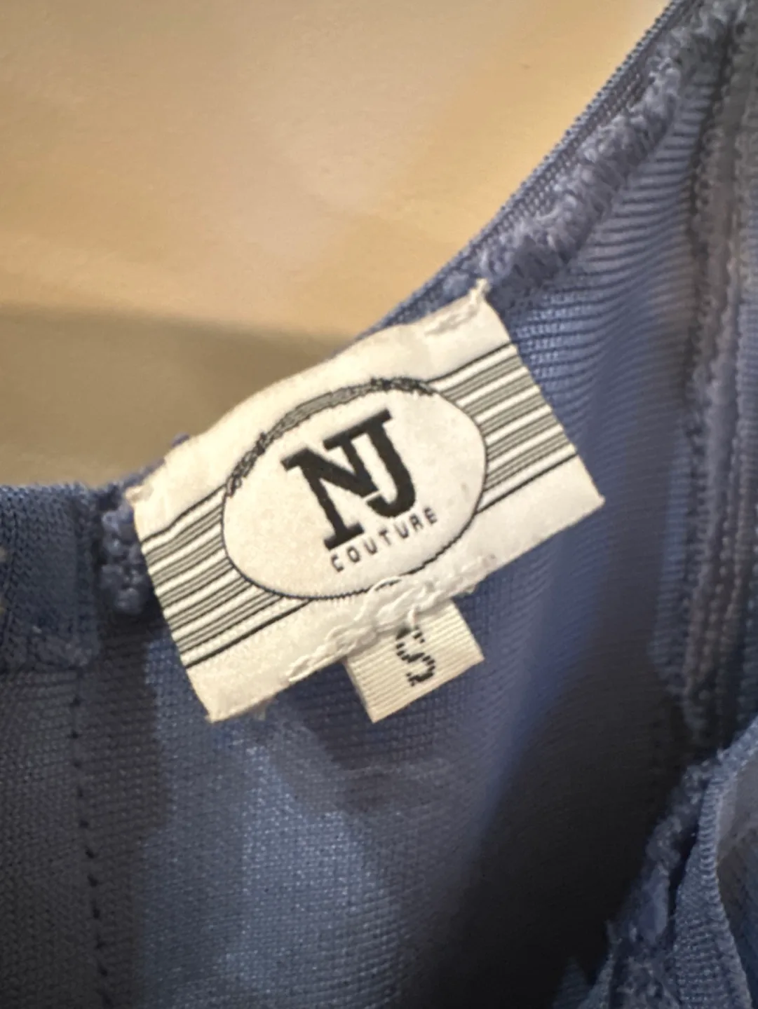 NJ Couture Blue Camouflage Dress image indicator(2)