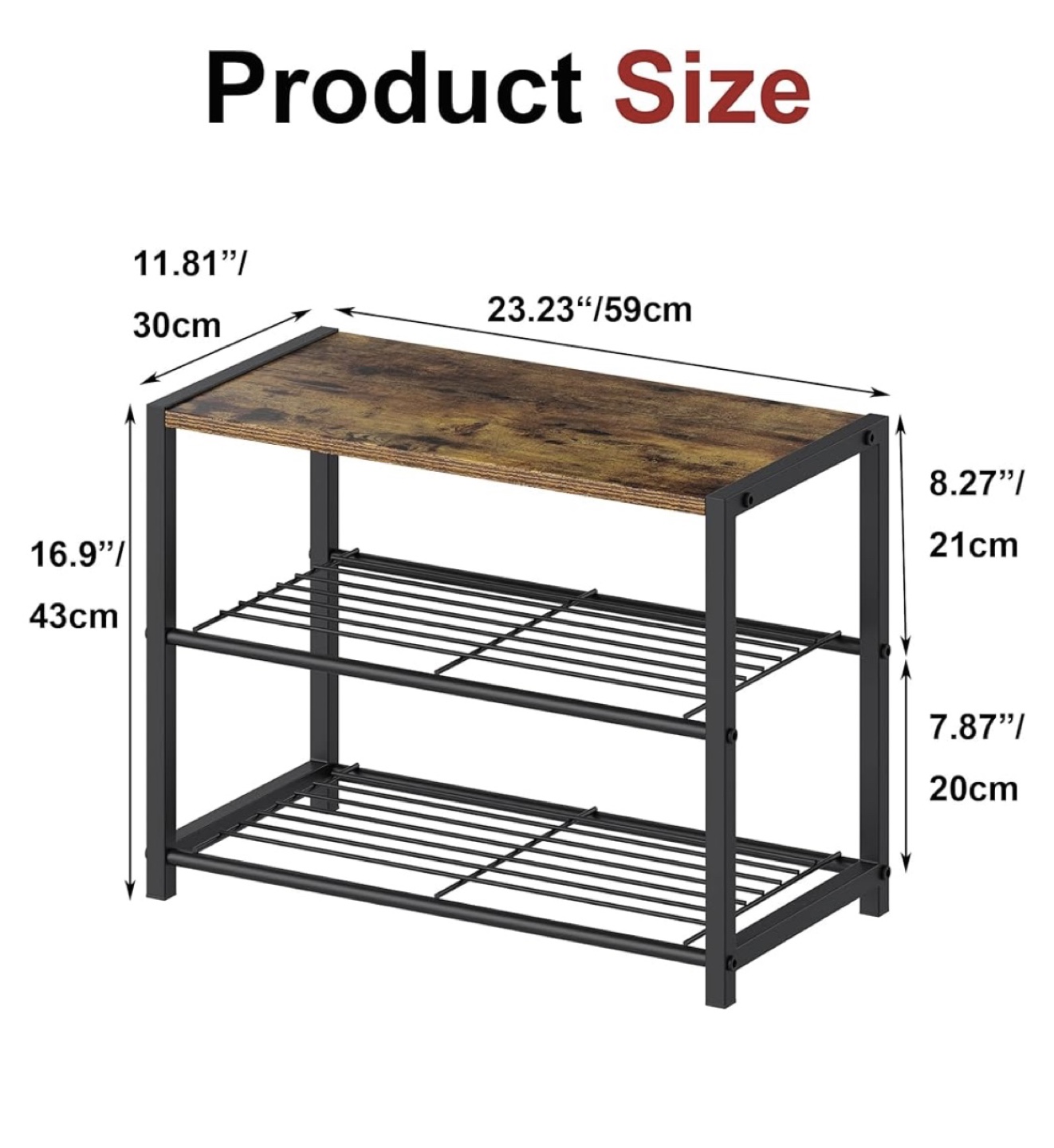 3 Tier Shoe Rack - photo 2