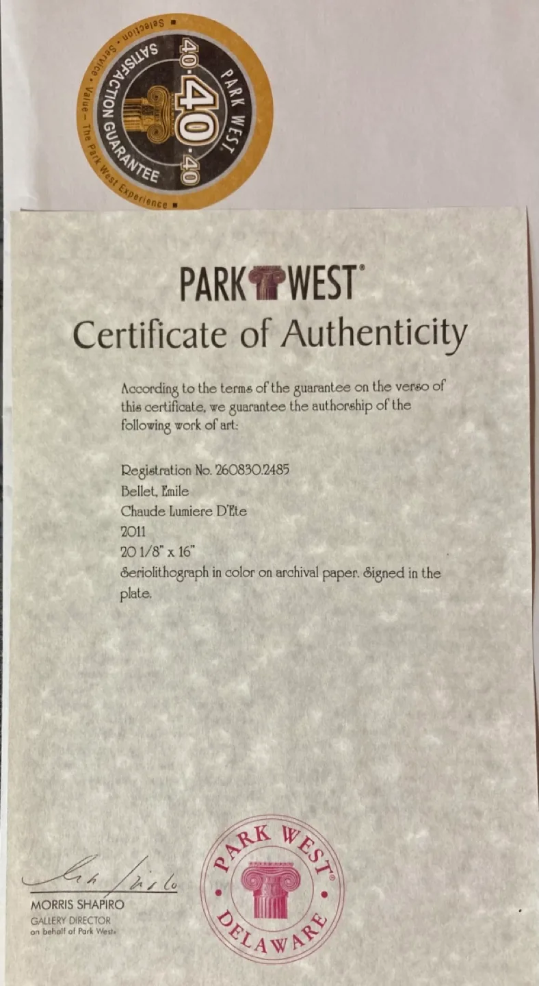 ✨Charles Bellet giclee ‘ Belle Lumiere D'ile' image indicator(3)