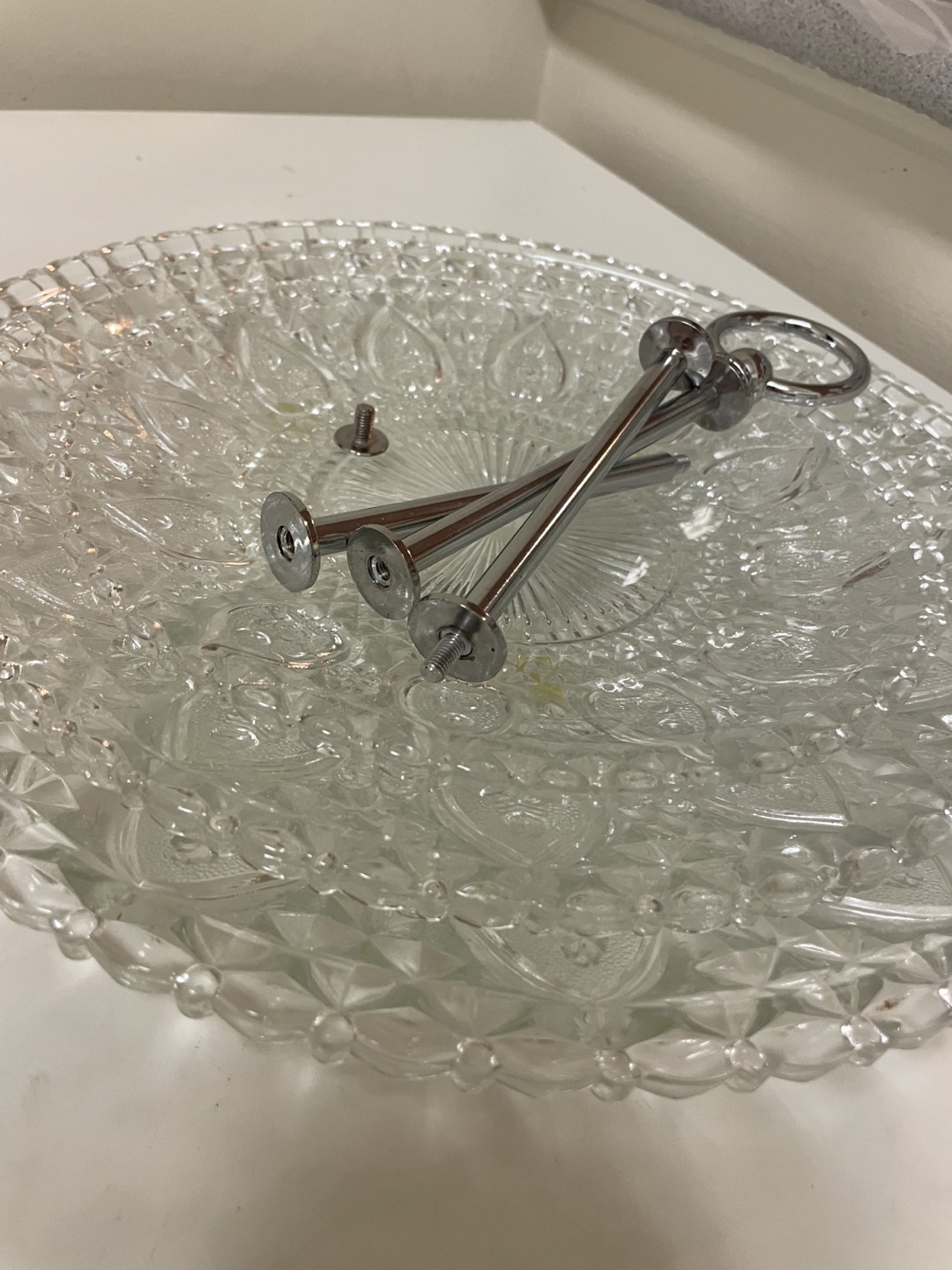 Vintage Glass Cake Stand - photo 2