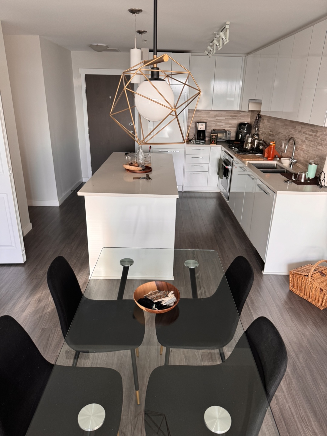 Glass Dining Table and 4 Chairs - photo 2