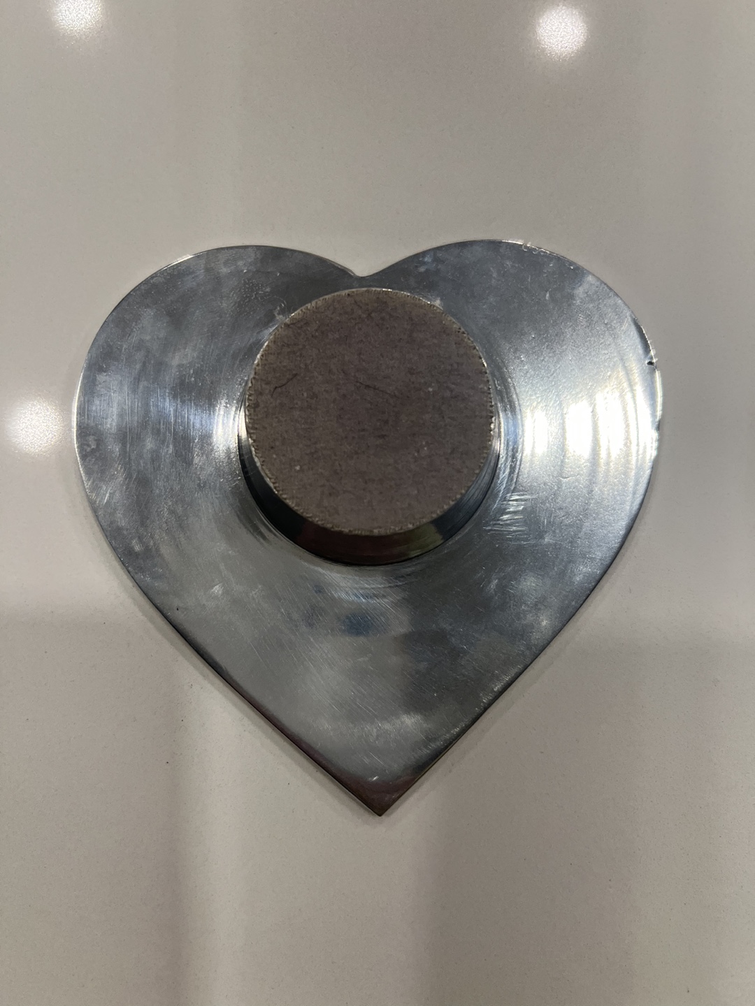 Silver Heart Shaped Tea Light Holder - photo 3