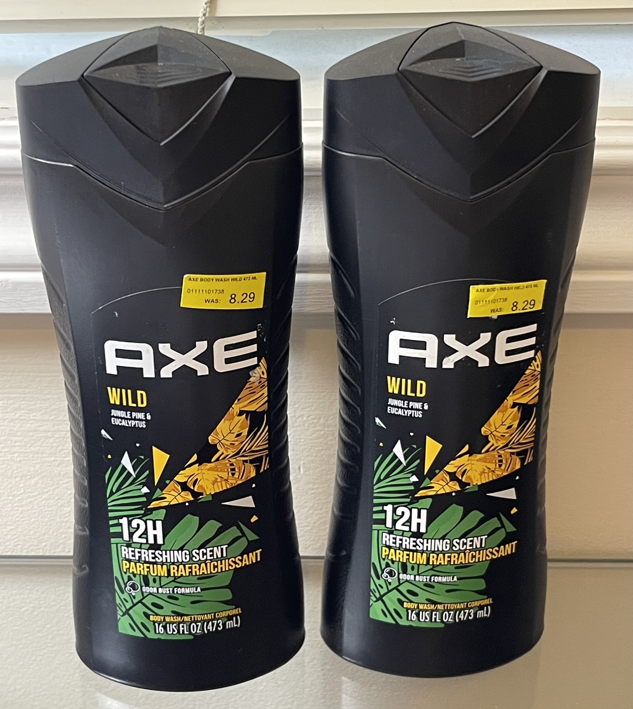 2x Axe Wild Body Wash 16 fl oz (473 ml)