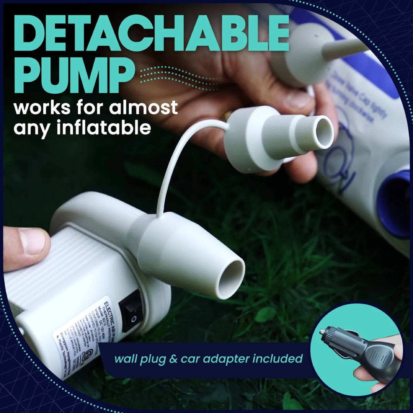 New EnerPlex Never-Leak Camping Series Queen Airbed image indicator(6)